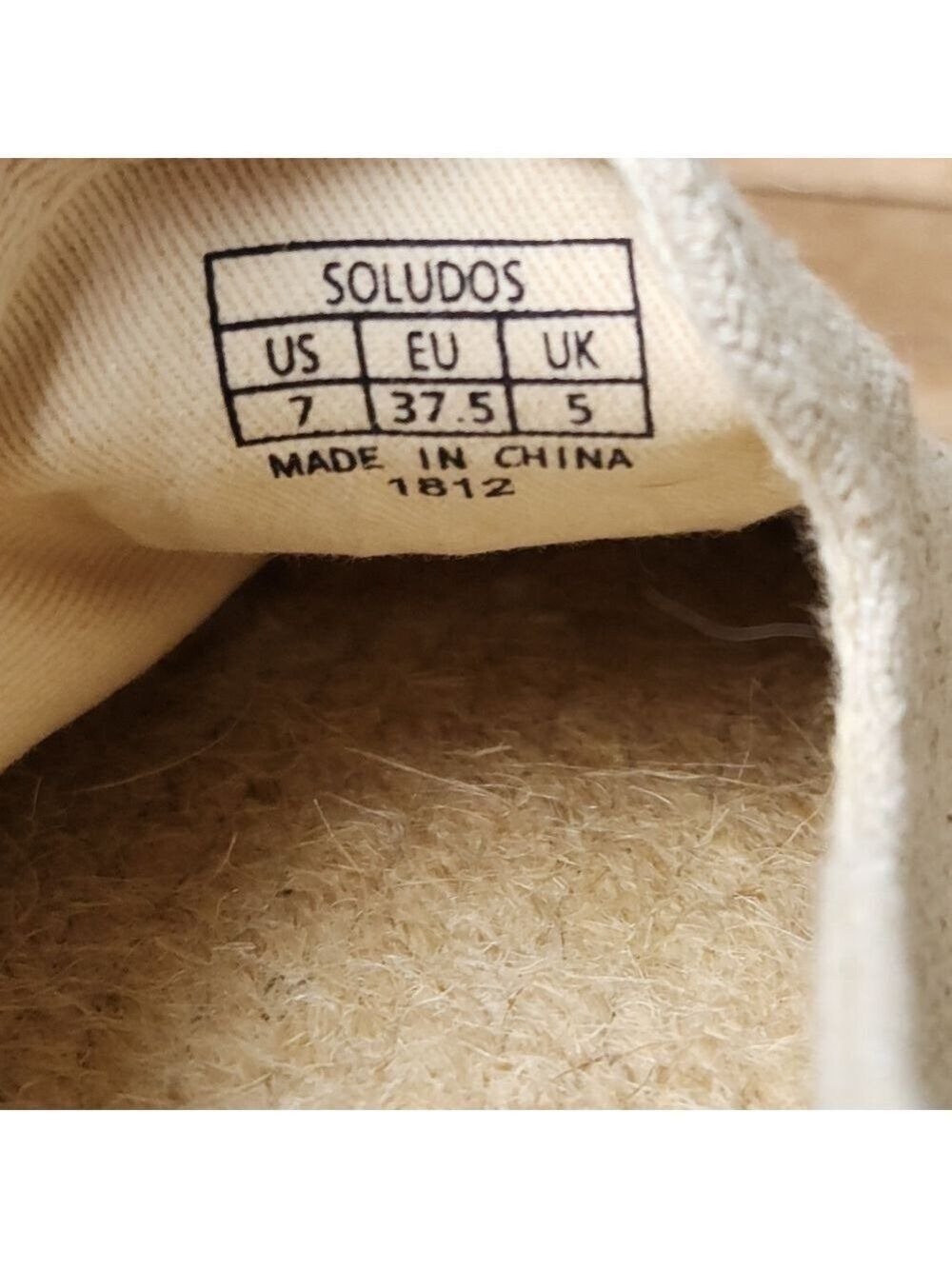 SOLUDOS Spirit Animal Smoking Slipper- Cat Embroidery Sand Size 7 - Picture 10 of 13